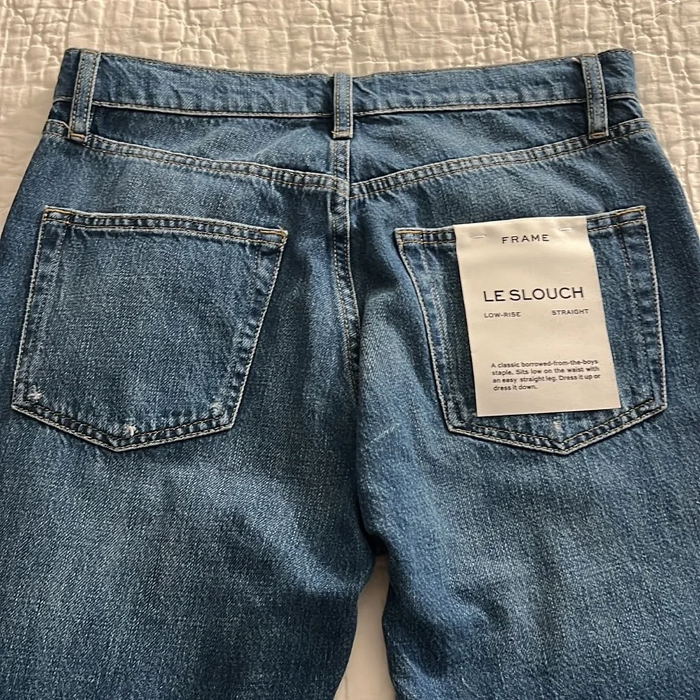 NWT FRAME Denim Le Slouch Seafarer Straight Leg Jean - Picture 10 of 12